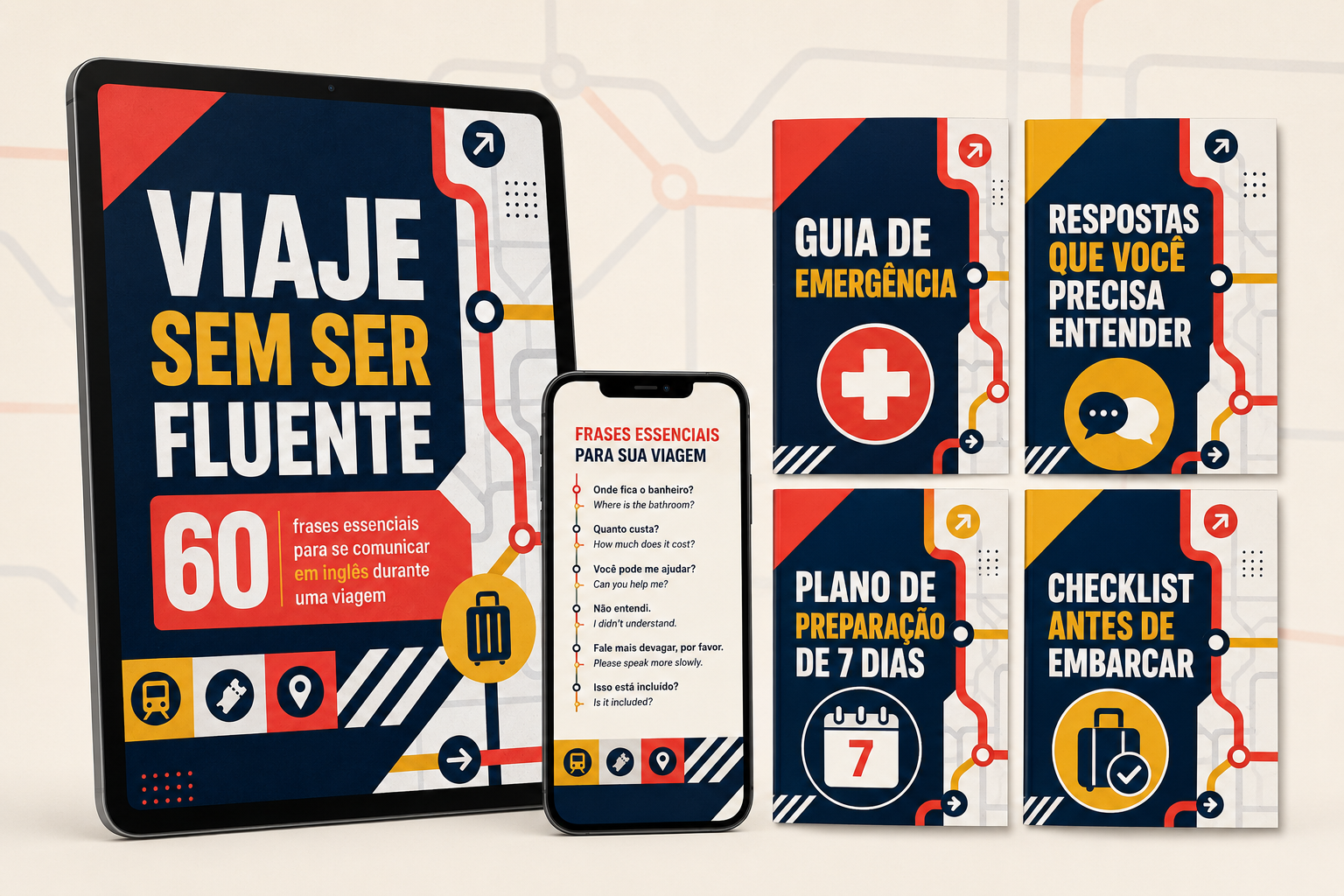 Kit completo Viaje sem Ser Fluente
